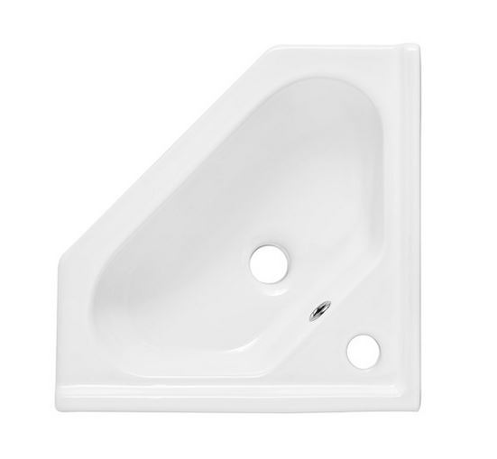 Eck-Handwaschbecken ANGOLO 55x38,5 cm